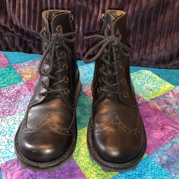 Fly London Sarl Black Leather Boots 